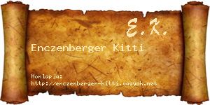 Enczenberger Kitti névjegykártya