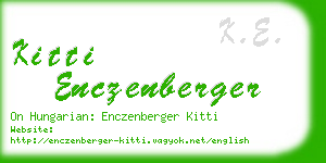 kitti enczenberger business card